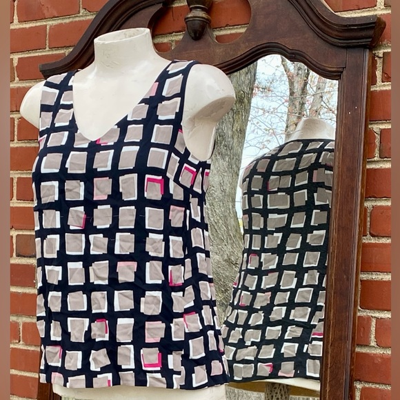 Kate Spade New York Top  Tan/ Black Women’s  Size 2 ( A 18 ) - Picture 7 of 17